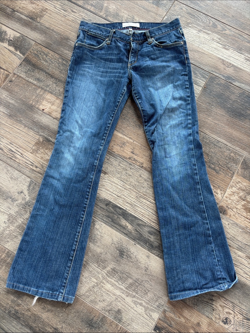 Paper Denim & Cloth Women's Blue Flare Jeans - Vintage Wash